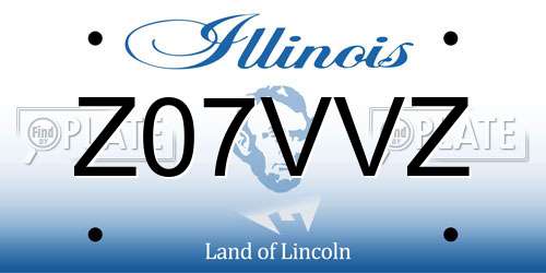Z07VVZ Illinois License Plate