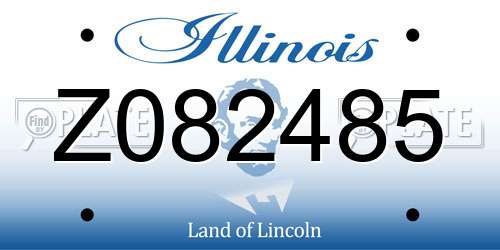 Z082485 Illinois License Plate