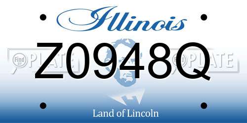 Z0948Q Illinois License Plate