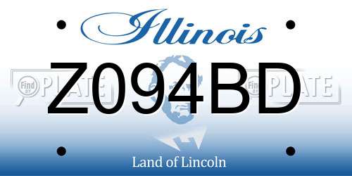 Z094BD Illinois License Plate