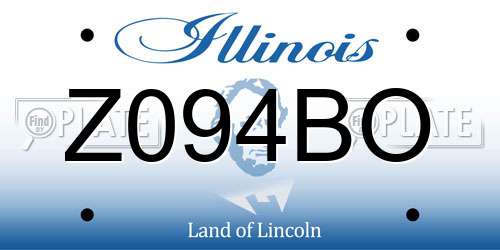 Z094BO Illinois License Plate