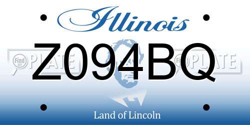 Z094BQ Illinois License Plate