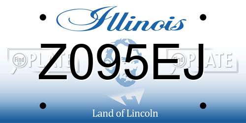 Z095EJ Illinois License Plate