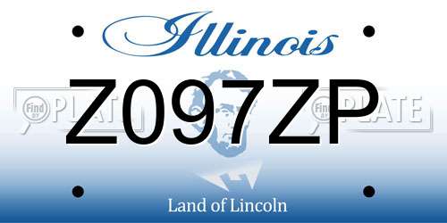 Z097ZP Illinois License Plate