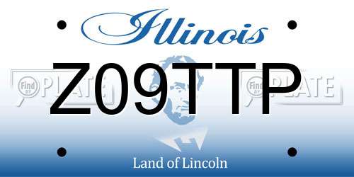 Z09TTP Illinois License Plate