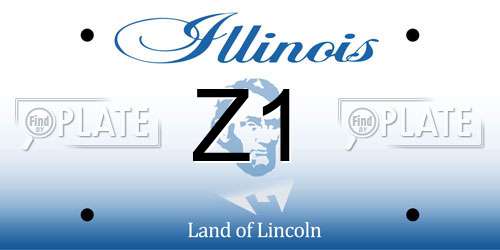 Z1 Illinois License Plate