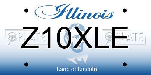Z10XLE Illinois License Plate