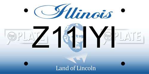 Z11IYI Illinois License Plate
