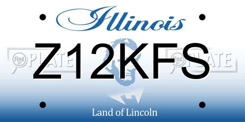 Z12KFS Illinois License Plate