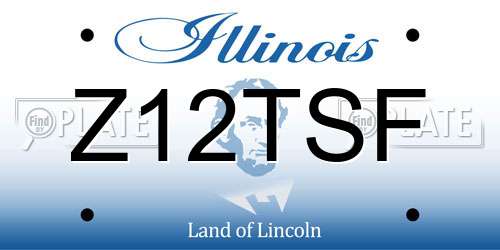 Z12TSF Illinois License Plate