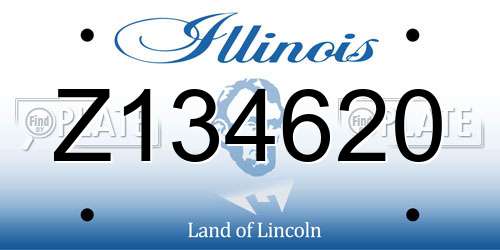 Z134620 Illinois License Plate