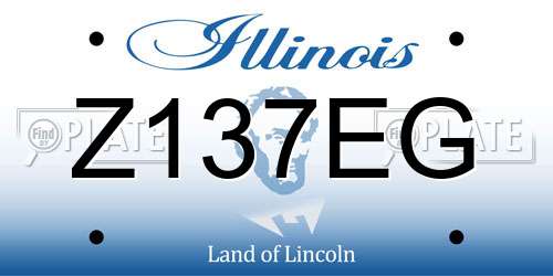 Z137EG Illinois License Plate