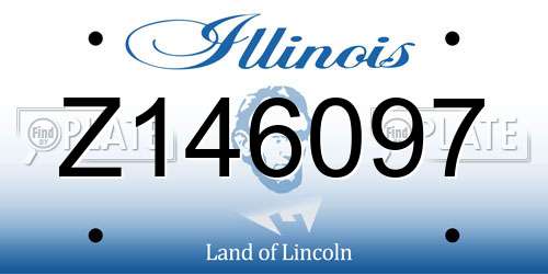 Z146097 Illinois License Plate