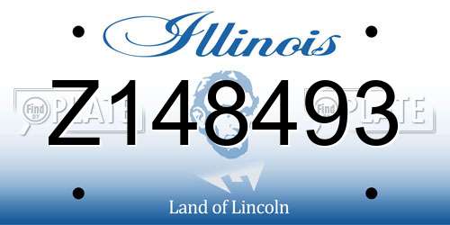 Z148493 Illinois License Plate