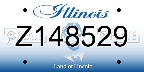 Z148529 Illinois License Plate