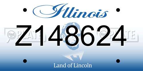 Z148624 Illinois License Plate