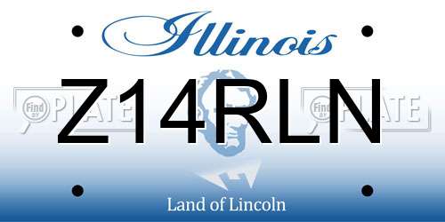 Z14RLN Illinois License Plate