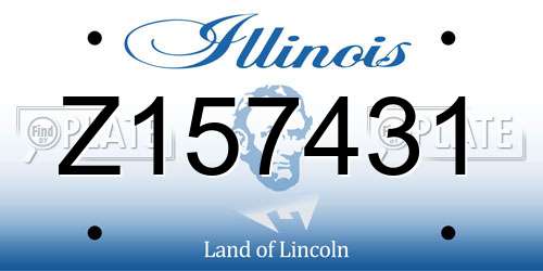 Z157431 Illinois License Plate