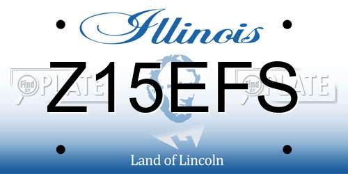 Z15EFS Illinois License Plate