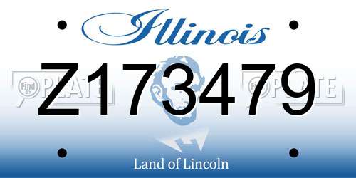 Z173479 Illinois License Plate