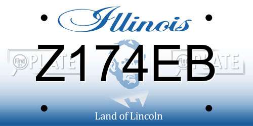Z174EB Illinois License Plate