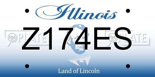 Z174ES Illinois License Plate