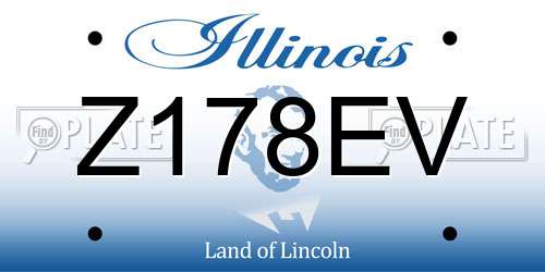 Z178EV Illinois License Plate
