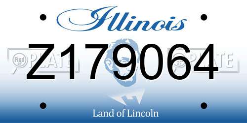 Z179064 Illinois License Plate