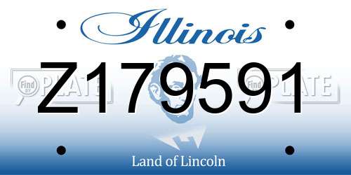 Z179591 Illinois License Plate