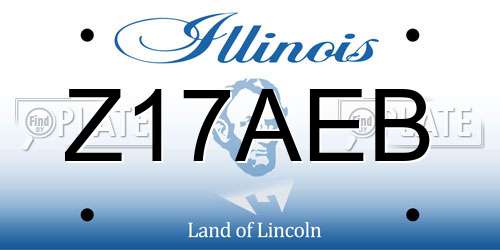 Z17AEB Illinois License Plate