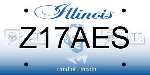 Z17AES Illinois License Plate