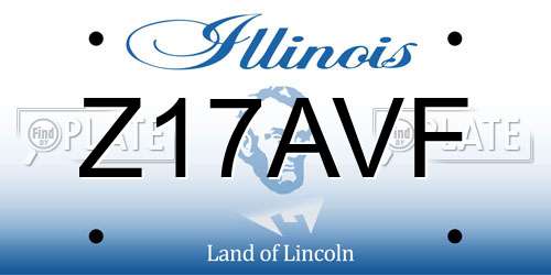 Z17AVF Illinois License Plate