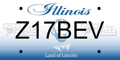 Z17BEV Illinois License Plate