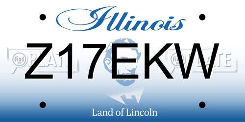 Z17EKW Illinois License Plate