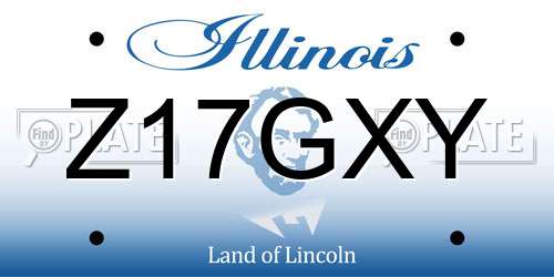 Z17GXY Illinois License Plate