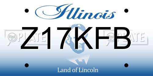 Z17KFB Illinois License Plate