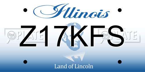 Z17KFS Illinois License Plate