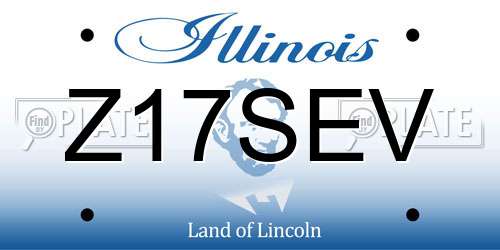 Z17SEV Illinois License Plate