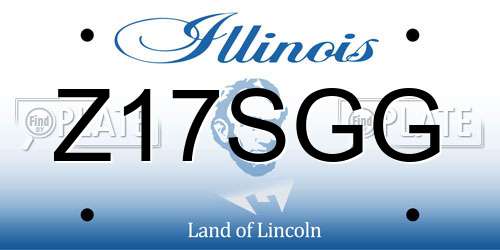 Z17SGG Illinois License Plate