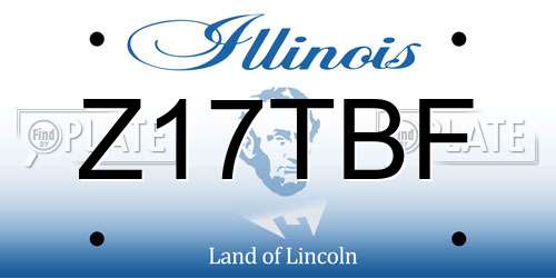 Z17TBF Illinois License Plate