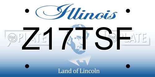 Z17TSF Illinois License Plate