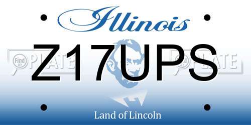 Z17UPS Illinois License Plate