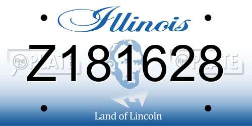 Z181628 Illinois License Plate