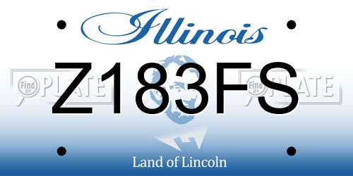Z183FS Illinois License Plate