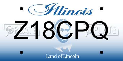 Z18CPQ Illinois License Plate