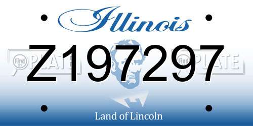 Z197297 Illinois License Plate