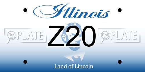 Z20 Illinois License Plate