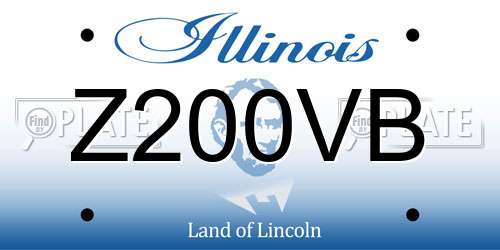 Z200VB Illinois License Plate