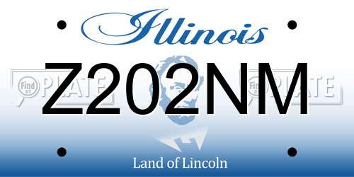 Z202NM Illinois License Plate