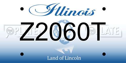 Z2060T Illinois License Plate